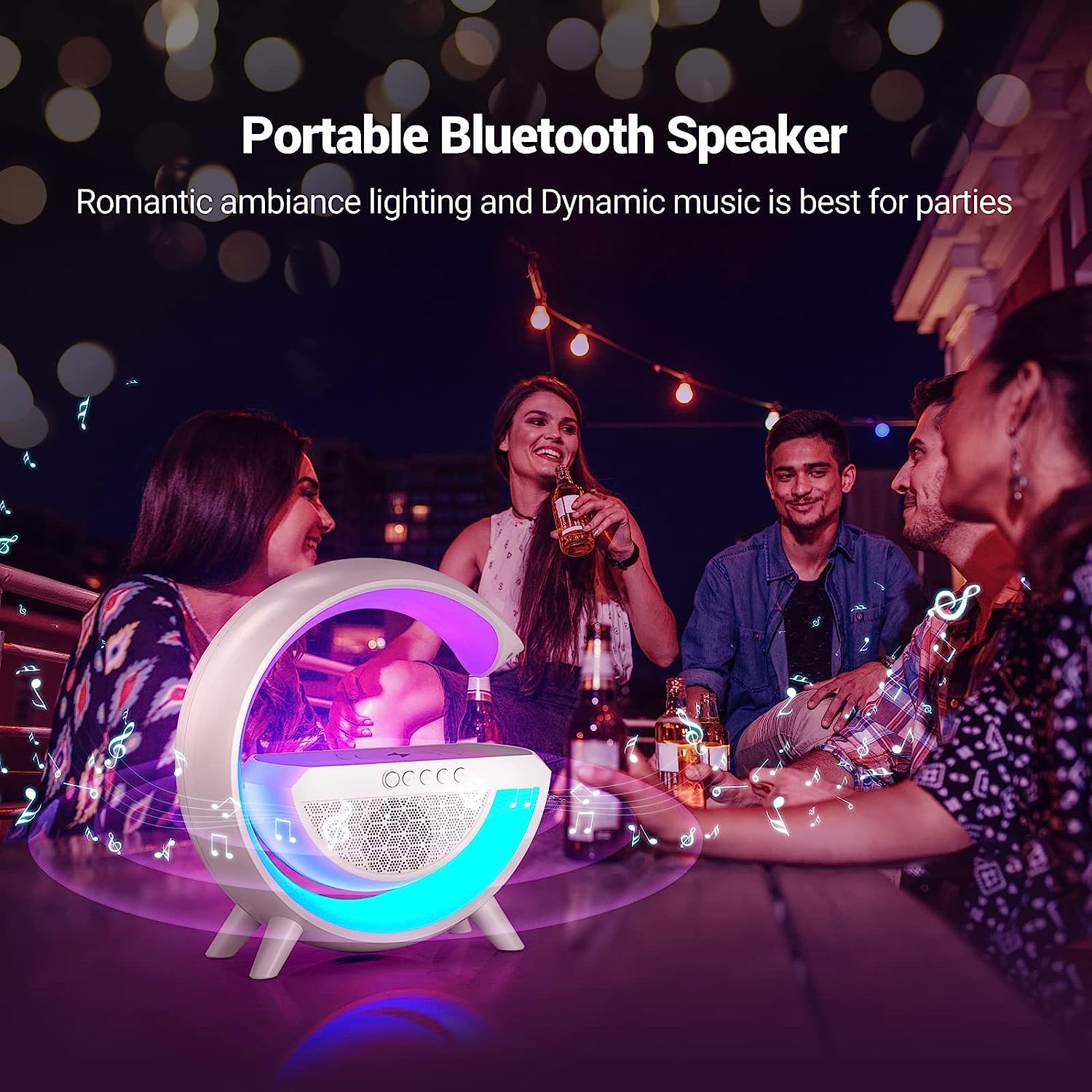Multi-function lamp with speaker and wireless charging Multi-function lamp with speaker and wireless charging